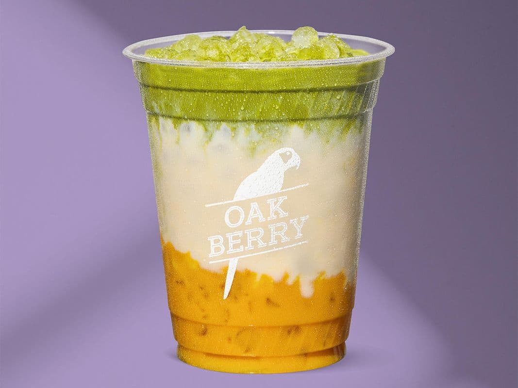 Iced Mango Matcha Latte (16oz)