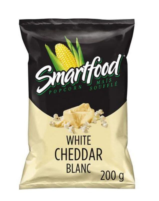 Smartfood pop corn white cheddar blanc