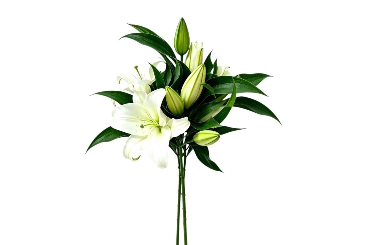 White Lily - 2 Stems