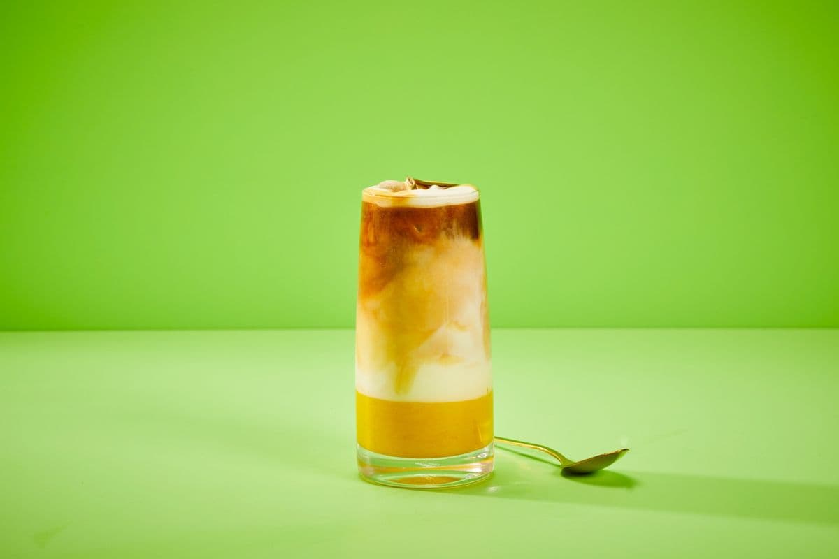 Saffron Iced Spanish Latte