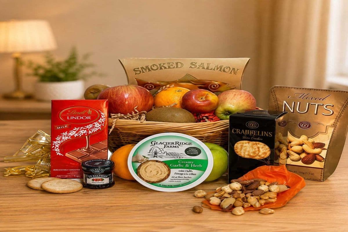 Deluxe Smoked Salmon & Gourmet Snack Basket