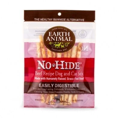 Earth Animal No-Hide Beef Recipe Stix (10 Pack) Dog & Cat Chew
