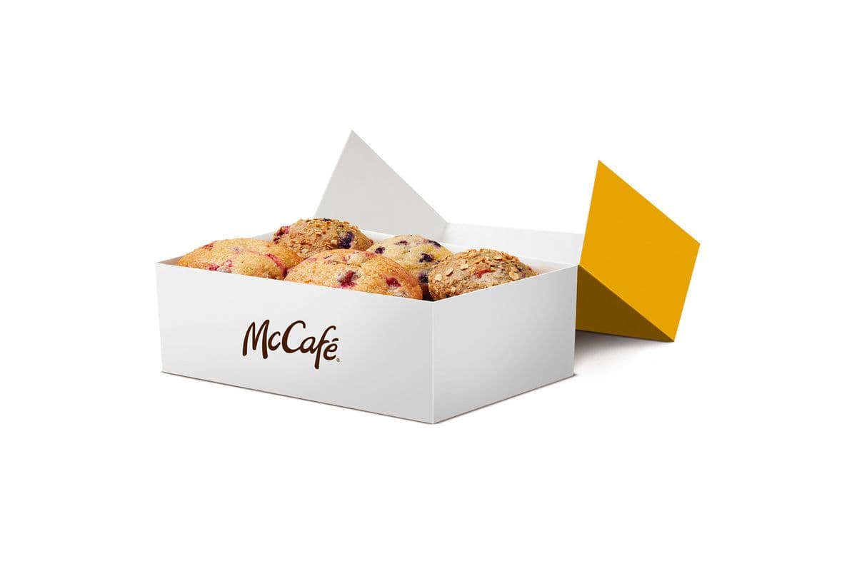 6 muffins cuits au four assortis  [2480.0 Cal]