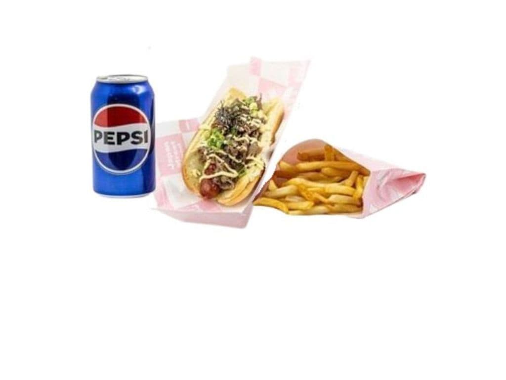 #2-Yakiniku Beef Japa Hot Dog Combo