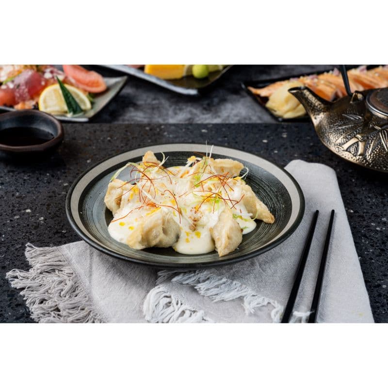 Gyoza with Cream Sauce