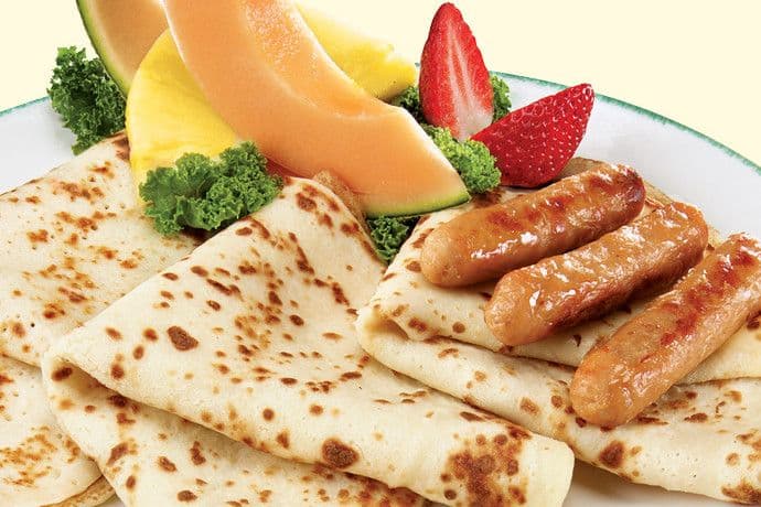 Crêpes avec viande