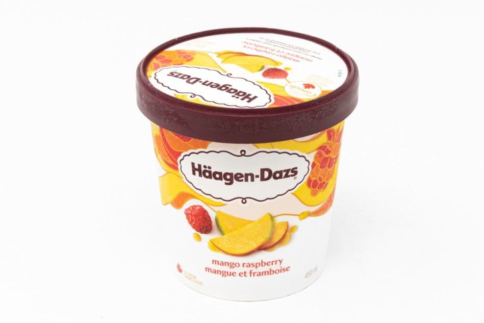 Haagen-dazs Ice Cream  mangue framboise / Mango Raspberry (500 ml)
