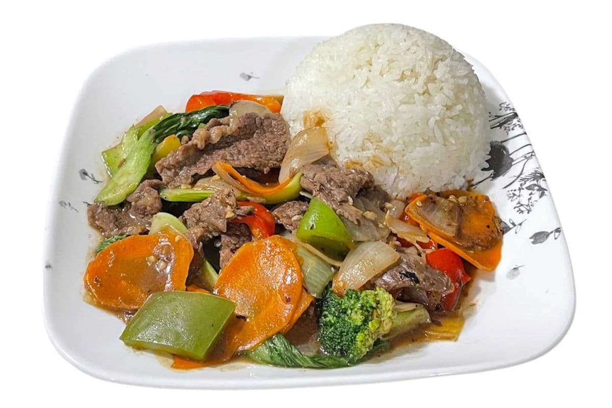 R9. Beef and Veggies Stir Fry with Black Bean Sauce