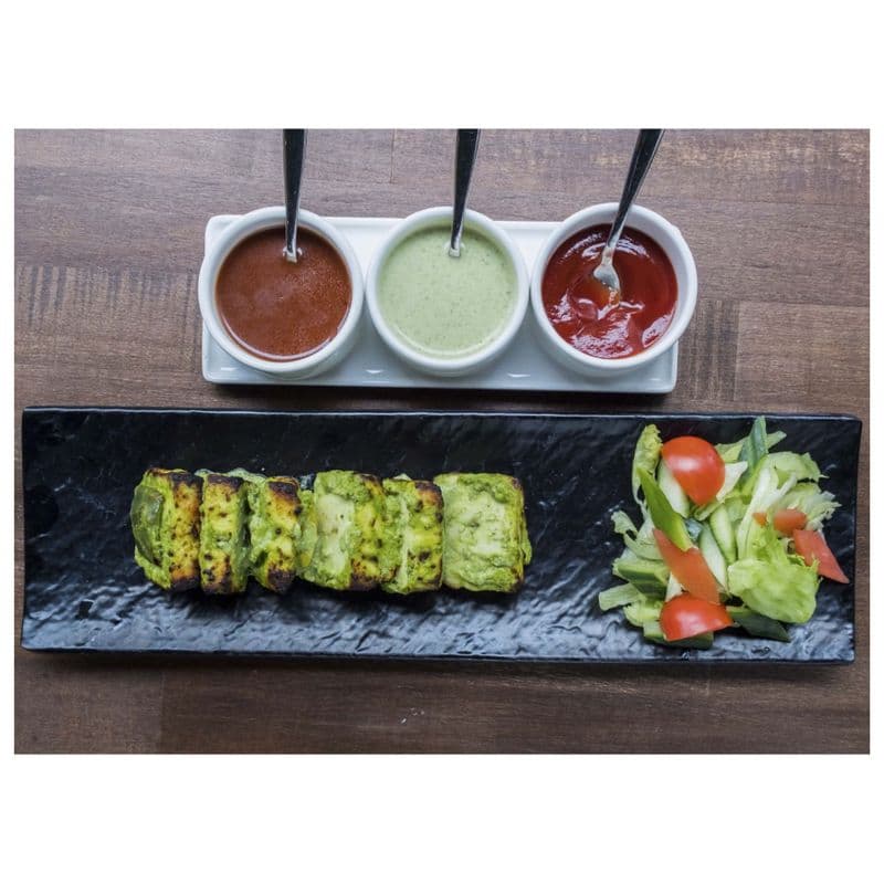 Basil Garlic Paneer Tikka