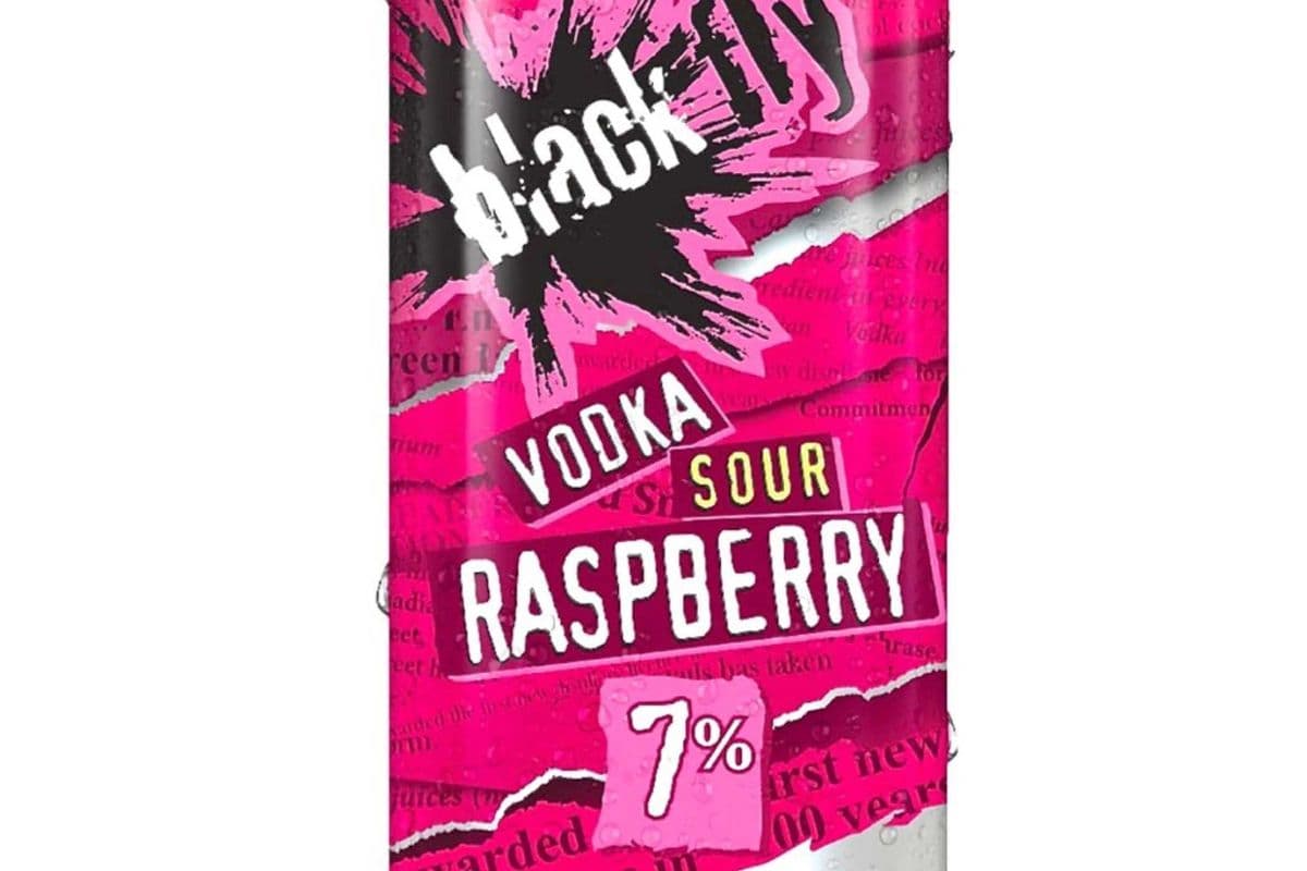 Black Fly Sour Vodka, Raspberry (473 ml) (1 x 473 ml)