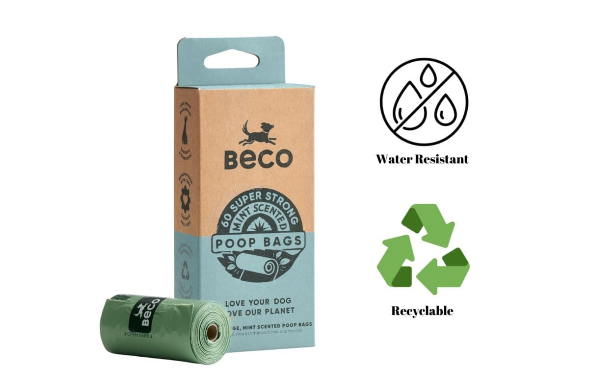 Beco Scented Poop Bags Mint (60 Pack)