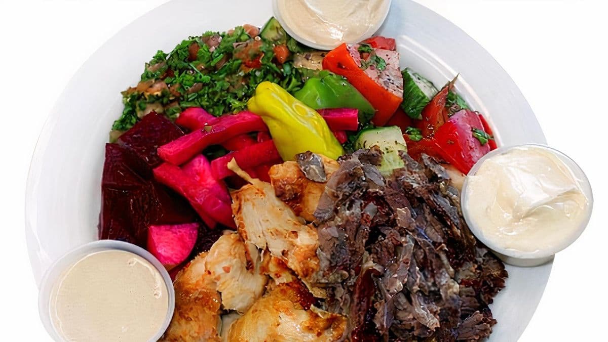 Assiette santé mixte (poulet et bœuf)