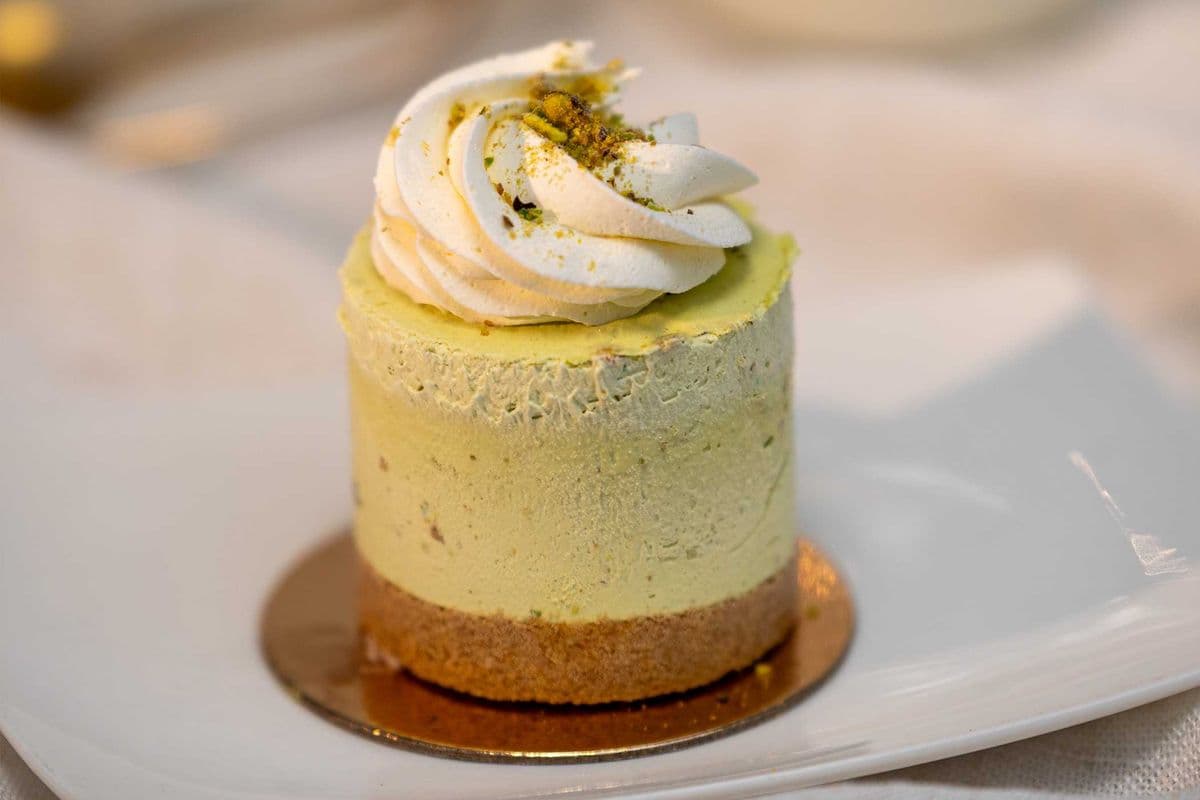 Cold Pistachio Cheesecake
