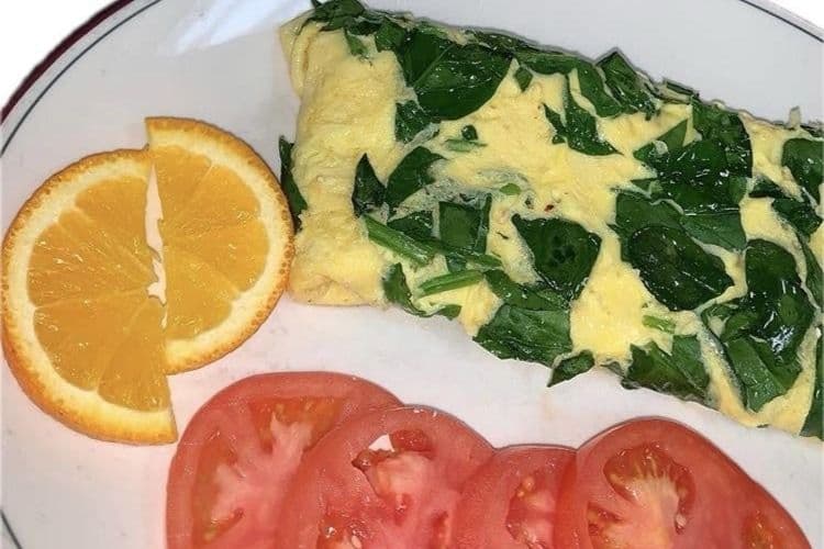 Spinach and Feta Omelette