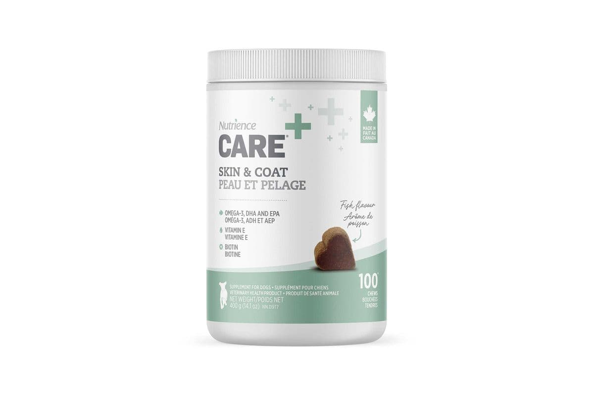Nutrience Care Supplement for Dogs - Skin & Coat - 100 soft chews - 400 g (400 g )