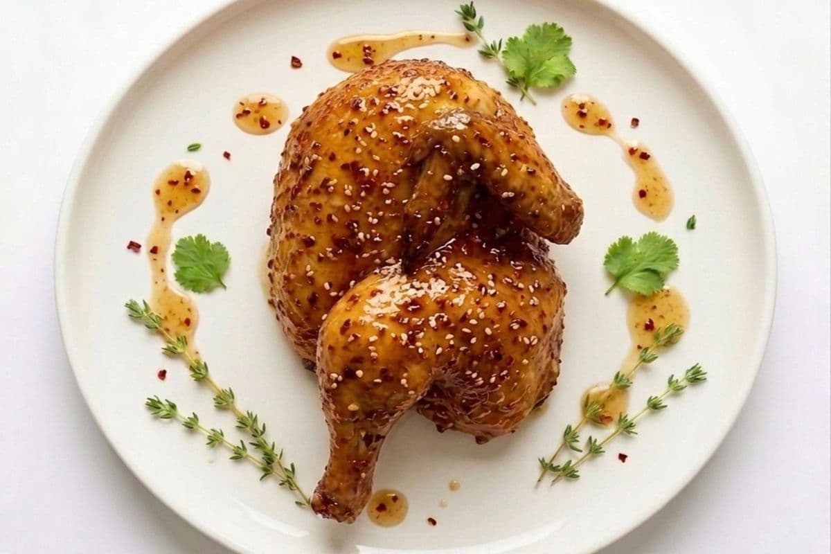 Half Honey Garlic Chicken (Glazed and Roasted)