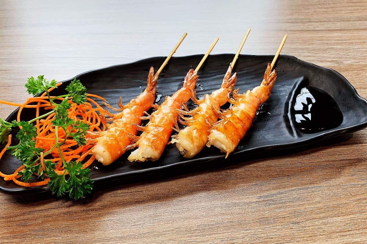 25. Crevettes Yakitori (4 mcx)