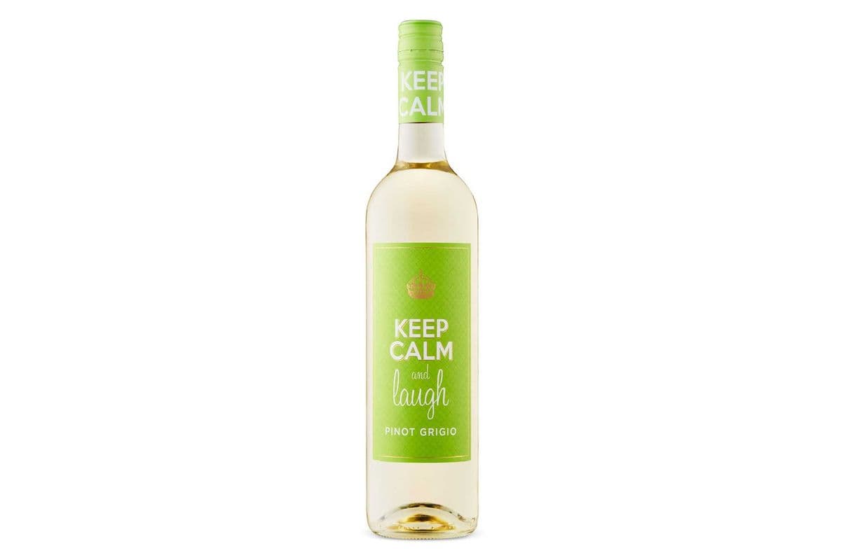 833663. KEEP CALM & LAUGH PINOT GRIGIO (1 x 750ML)