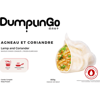 FD10-Lamb & Coriander Frozen Dumplings(800g) / Agneau & Coriandre Dumpling Congelée(800g)/