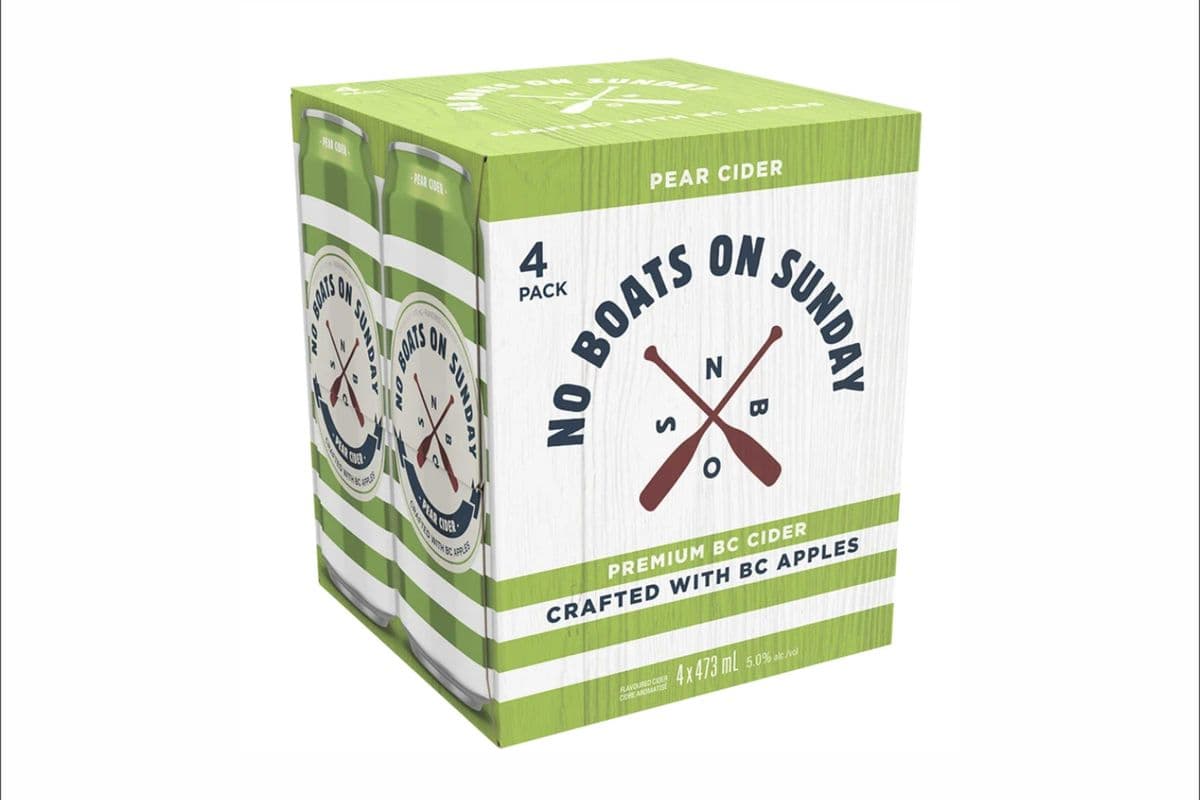 No Boat On Sunday Pear Cider (4 Pack) (4 x 473ml)