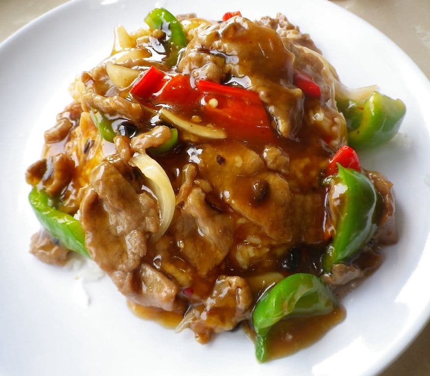 Beef in Black Bean Sauce on Rice / 豉椒牛肉飯