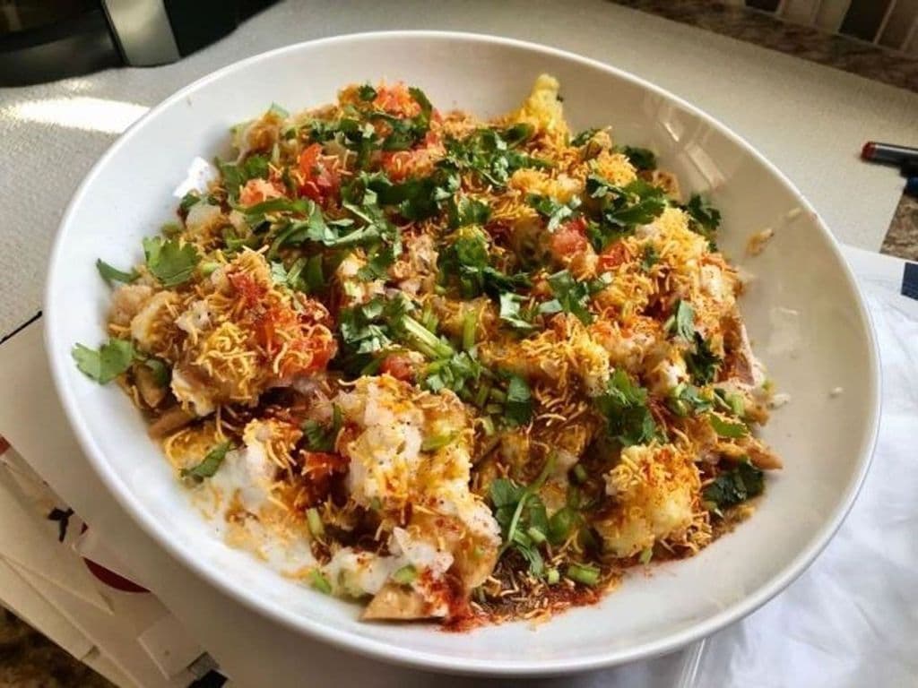 Chaat Papadi with Bhalla