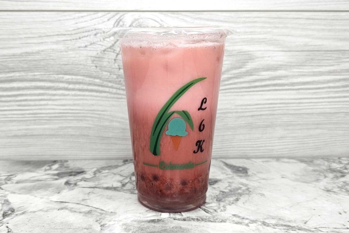 Thé aux Perles au Fruit du Dragon / Dragon Fruit Bubble Tea