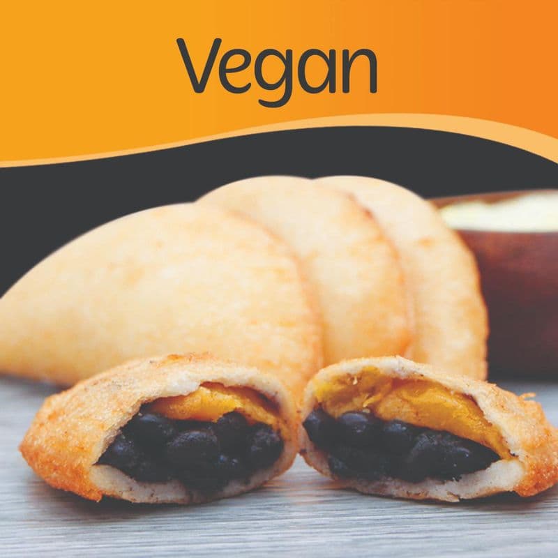 Venezuelan Black Beans & Sweet Plantain Empanada (2pcs)