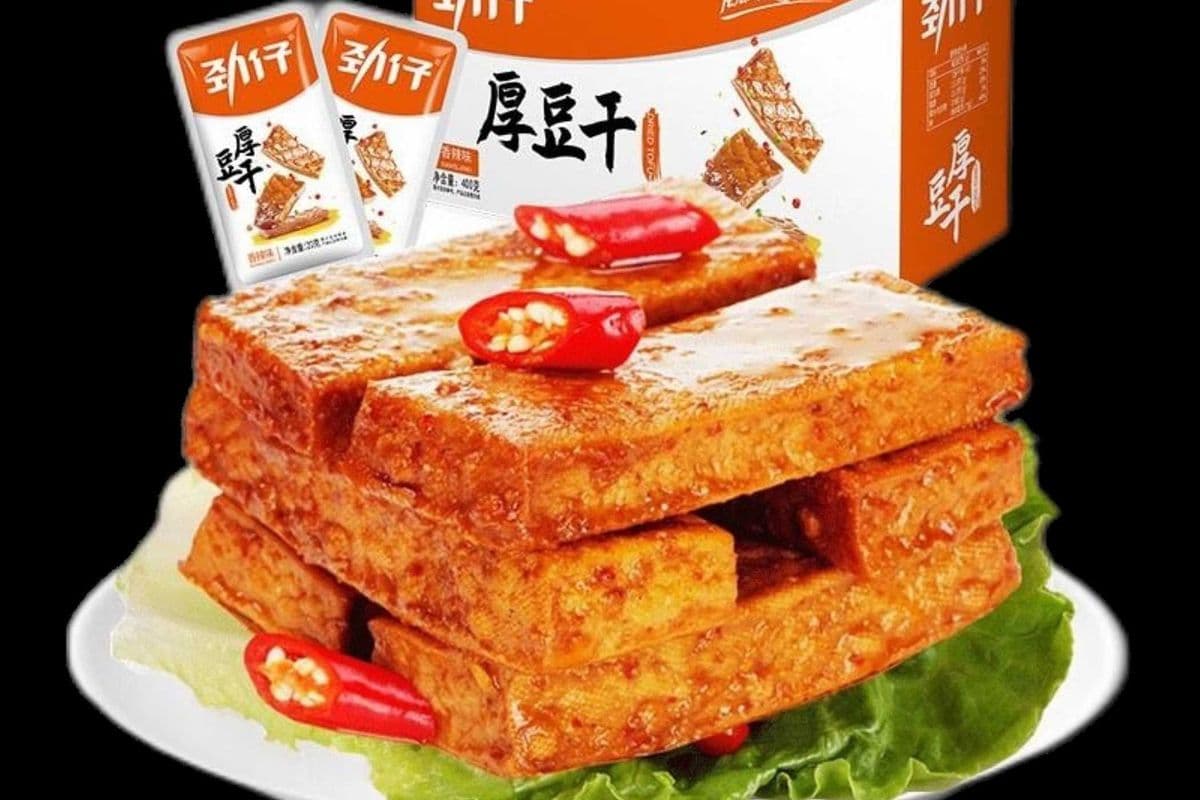 Spicy Thick Tofu Snack 劲仔香辣味厚豆干 (20g)