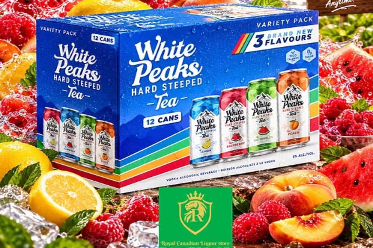 WHITE PEAKS HARD STEEPED TEA MIX (12 x 355ML)