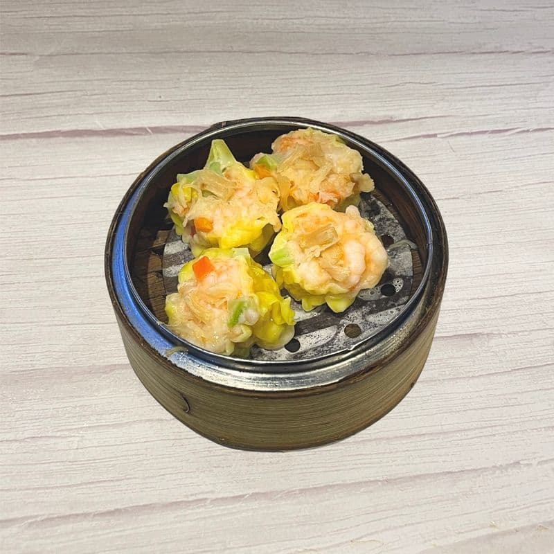 Steamed Dried Scallop & Shrimp Shiu Mai / 瑤柱蝦燒賣.