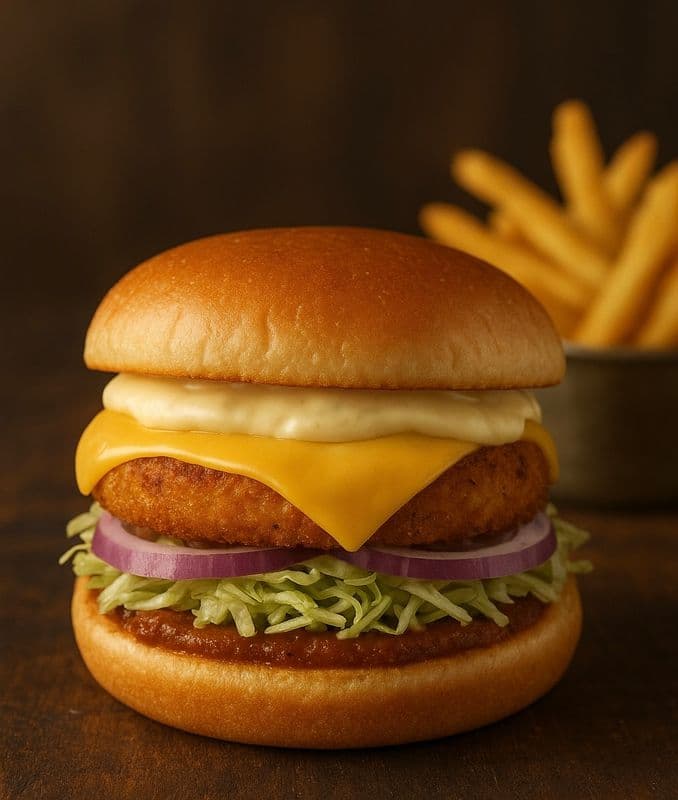 Street Style Veggie Burger 🍔