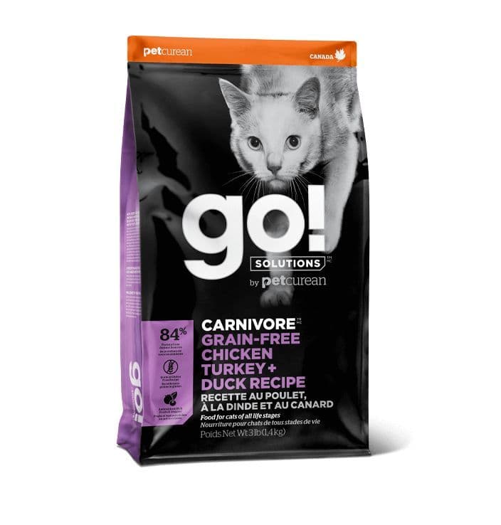 Petcurean Go! Grain Free Chicken, Turkey, Duck Cat