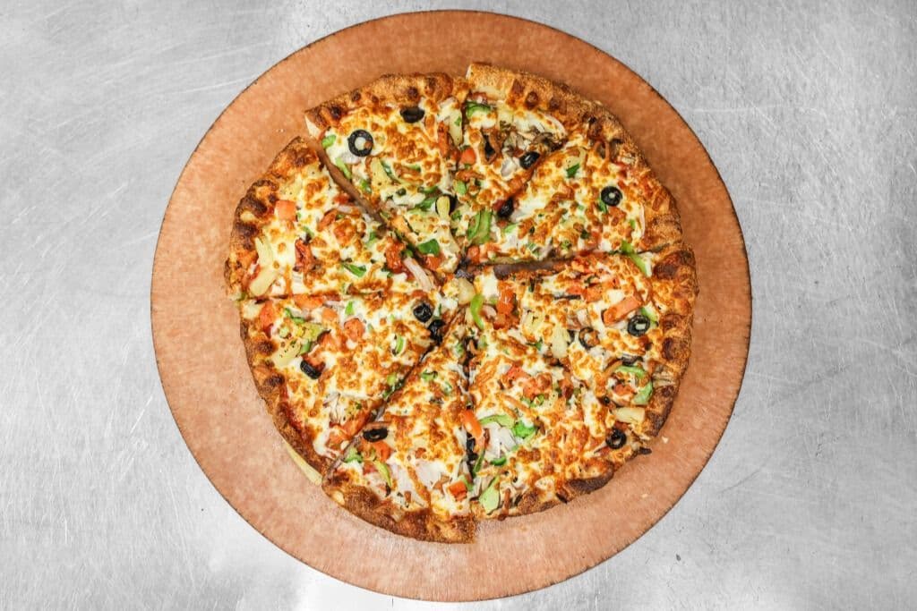 Small Mediterranean Vegetable Pizza