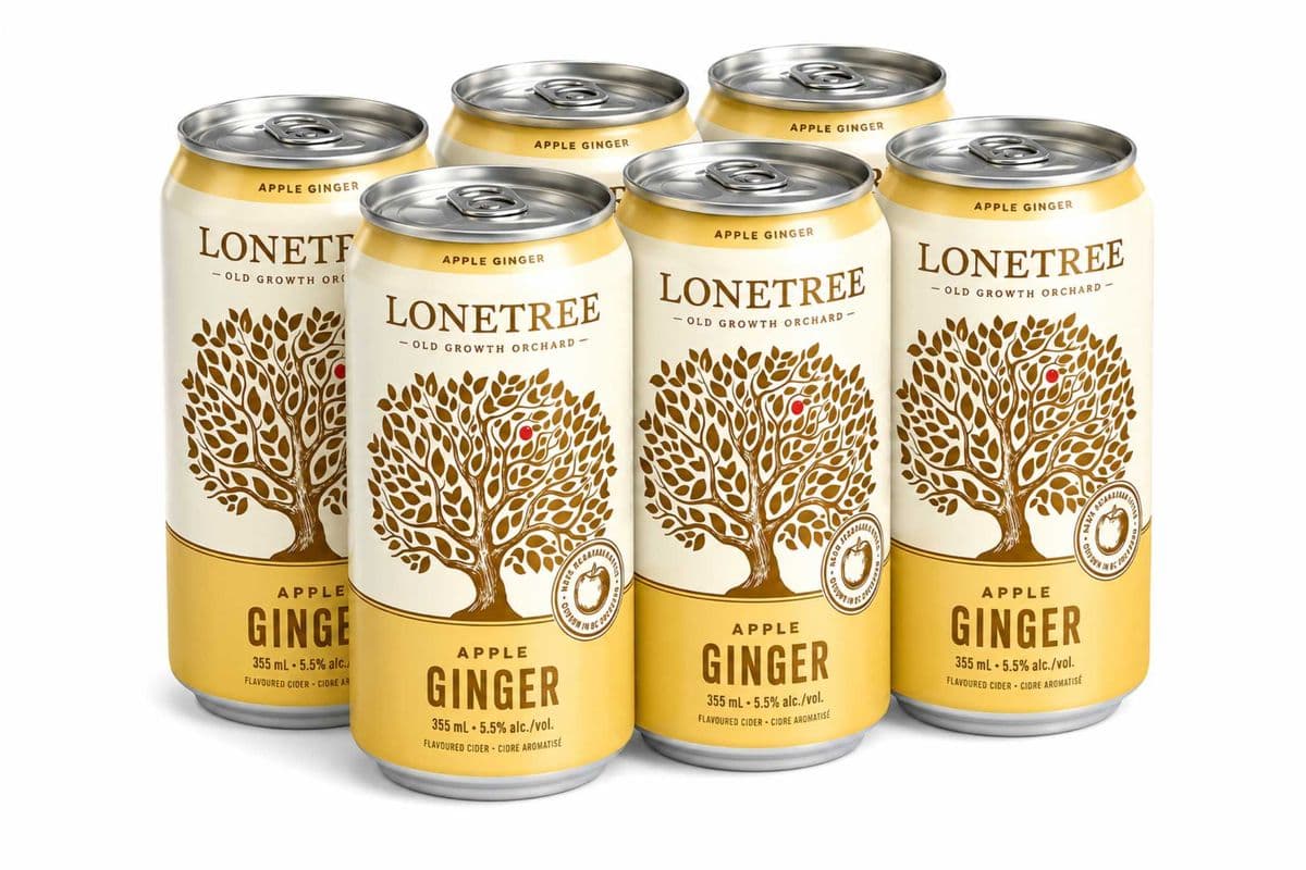 Lonetree Ginger Apple Dry Cider Can (6 x 355ml)