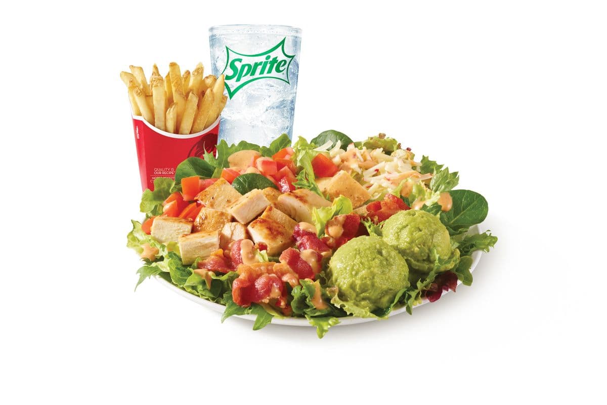 Combo de salade de poulet à l'avocat du Sud-Ouest / Southwest Avocado Chicken Salad Combo (Cals: 900-1220)