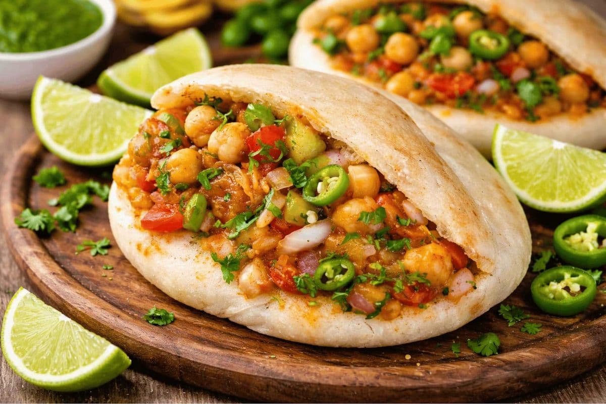 Stuffed Chole Kulche