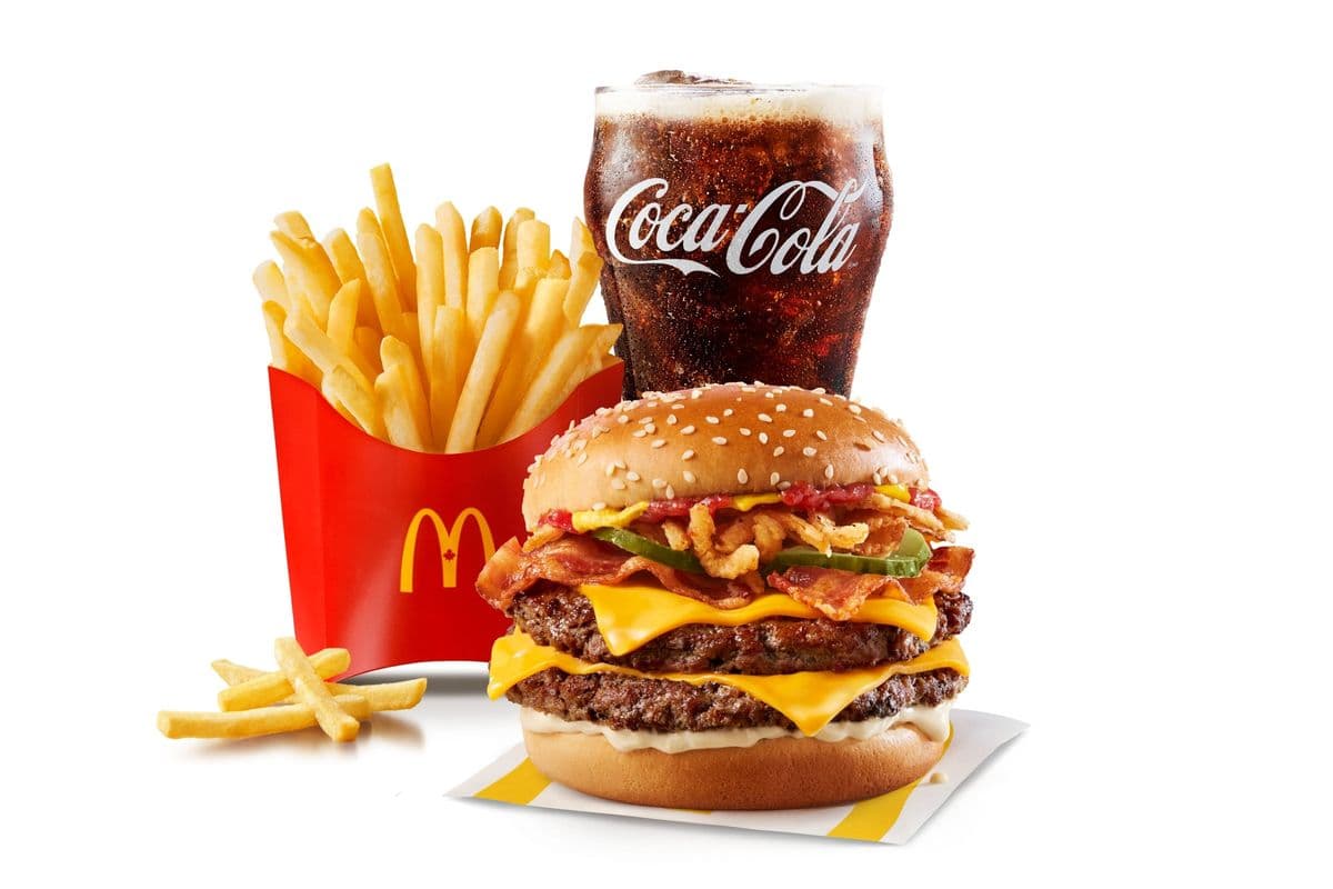 Double Bacon 'N Crispy Onion Quarter Pounder Extra Value Meal [1250-1460 Cals]