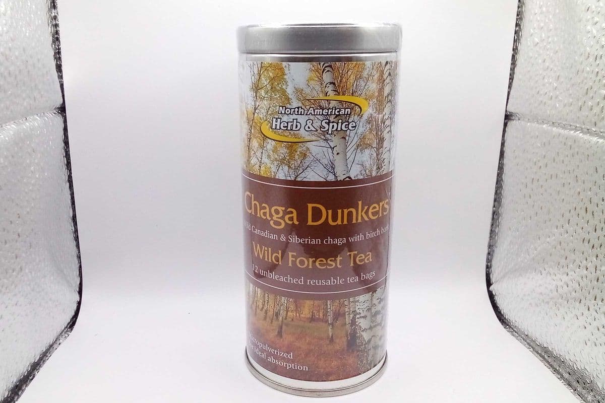 North American Herb & Spice Chaga Mushroom Dunkers Wild Tea (12 Sachets)