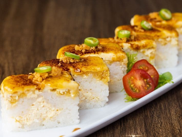 Vegan Crab Oshi (6pcs)