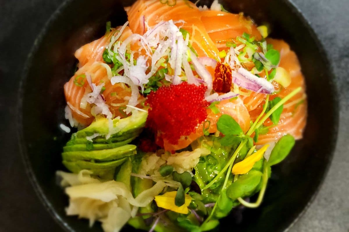 Salmon and Avocado Donburi