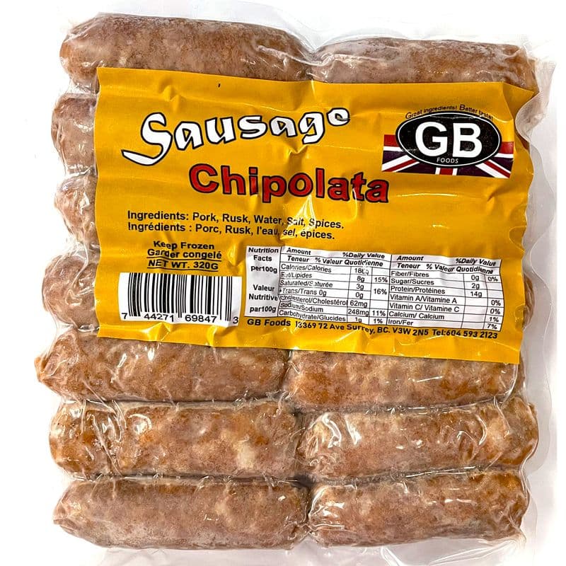GB Foods - Chipolata Sausage Pork