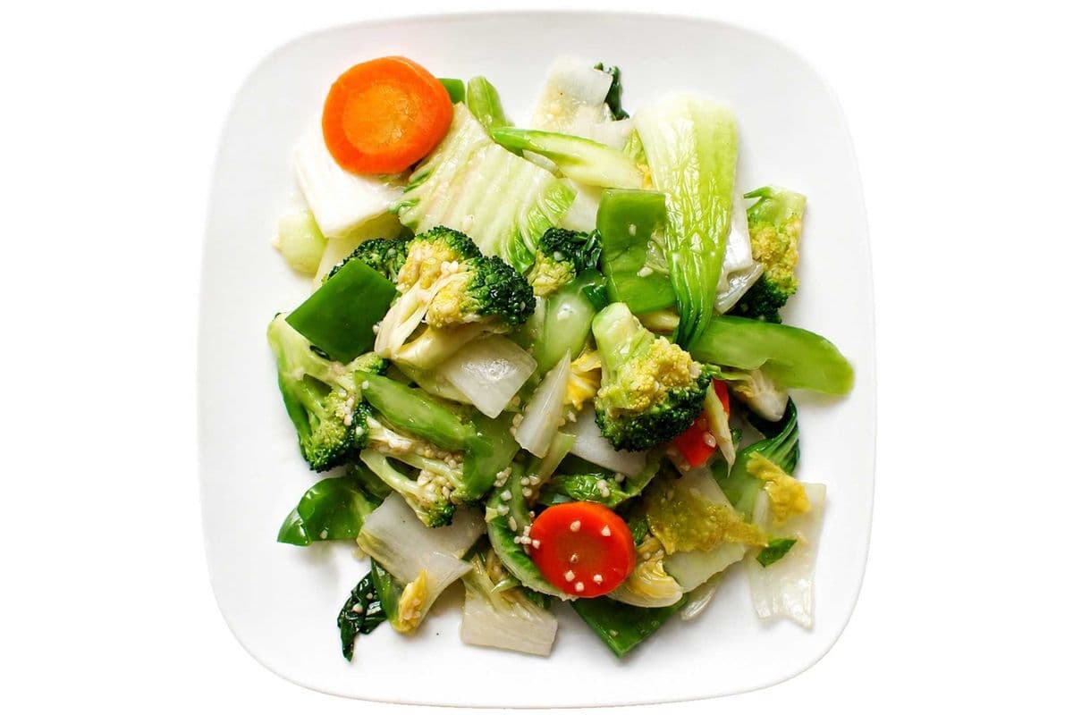 V11. Stir-Fried Mixed Vegetables with garlic