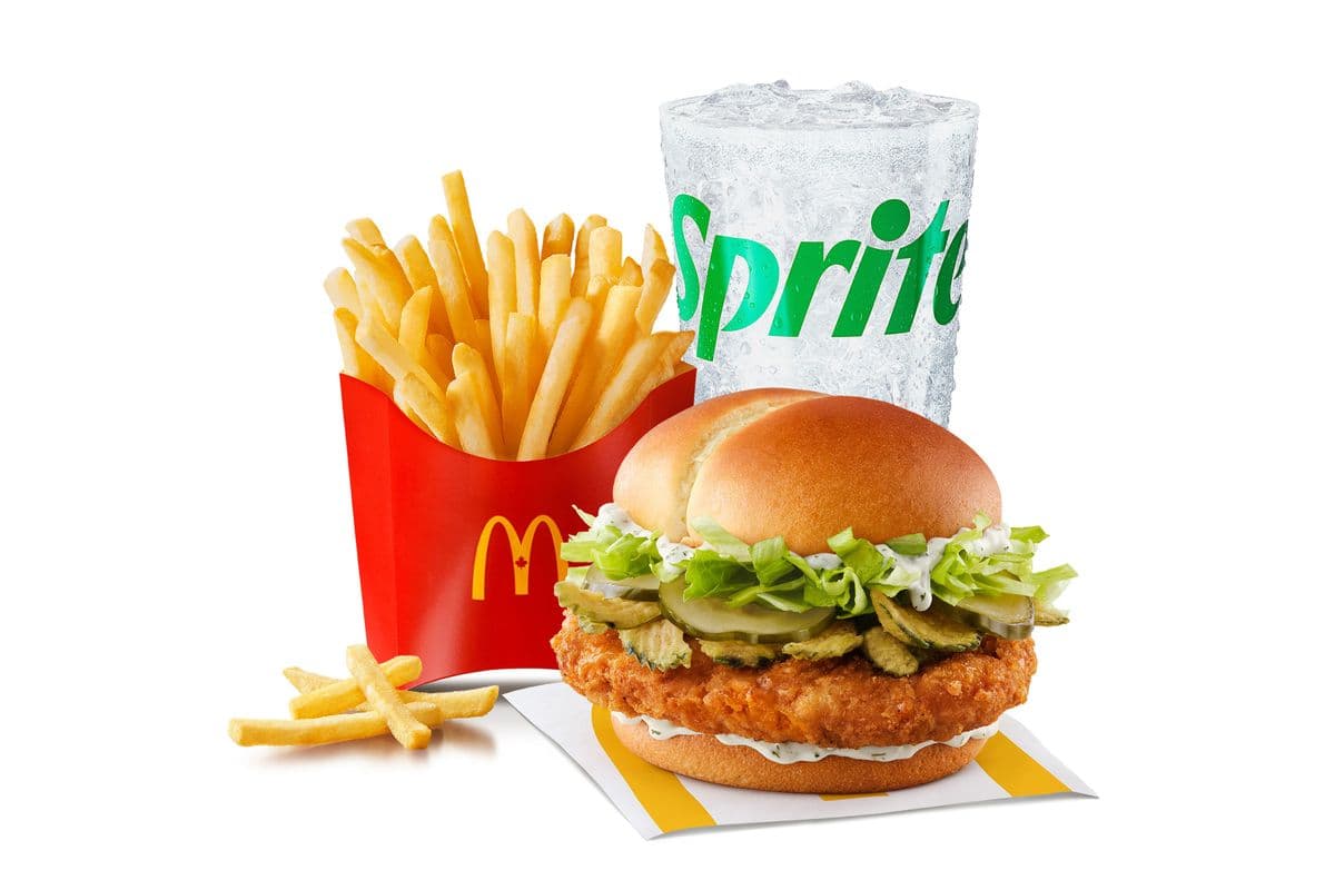 Triple Pickle McCrispy Extra Value Meal [920-1130 Cals]
