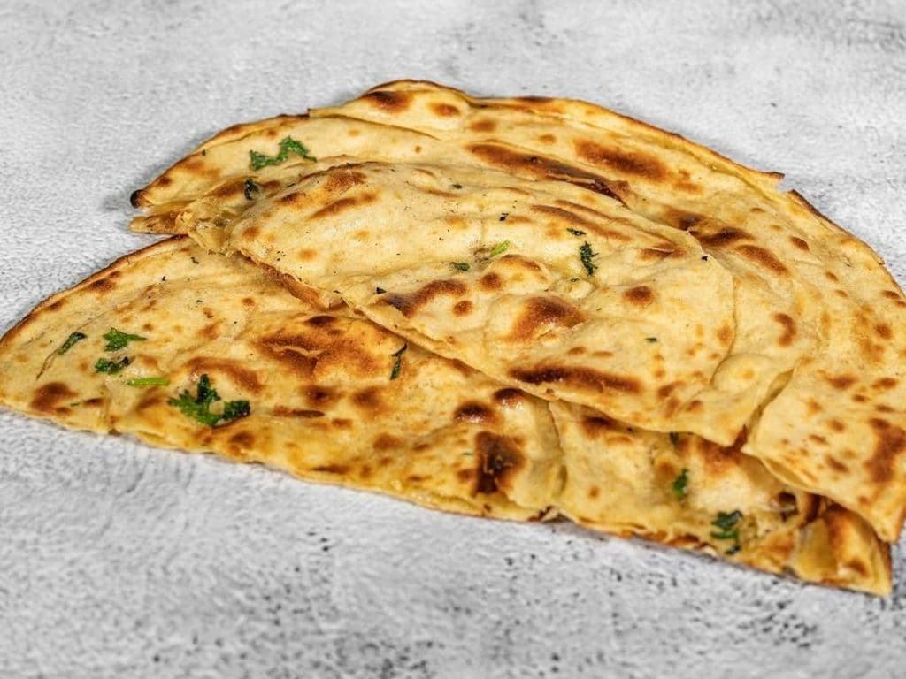 Desi Cheesy Garlic Naan