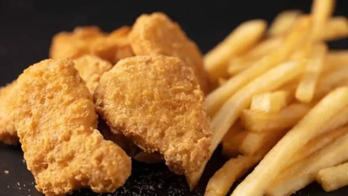 Fries and chicken nuggets
