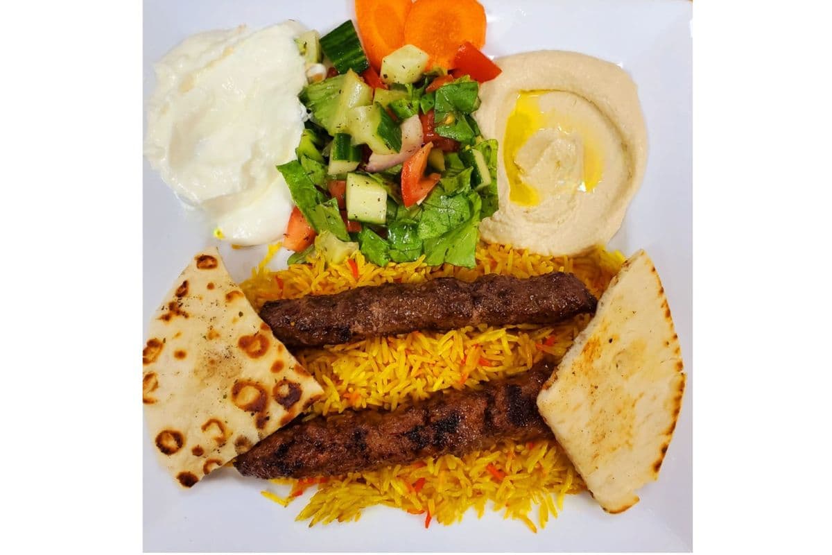 Beef Kebab with Smoked Rice