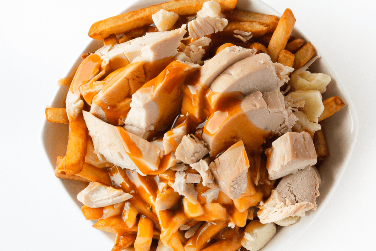 Petite poutine poulet blanc
