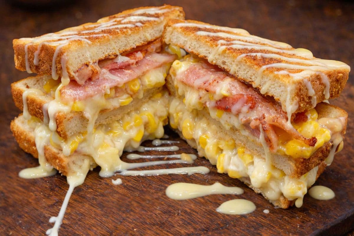 Corn Cheese Mayo Toast