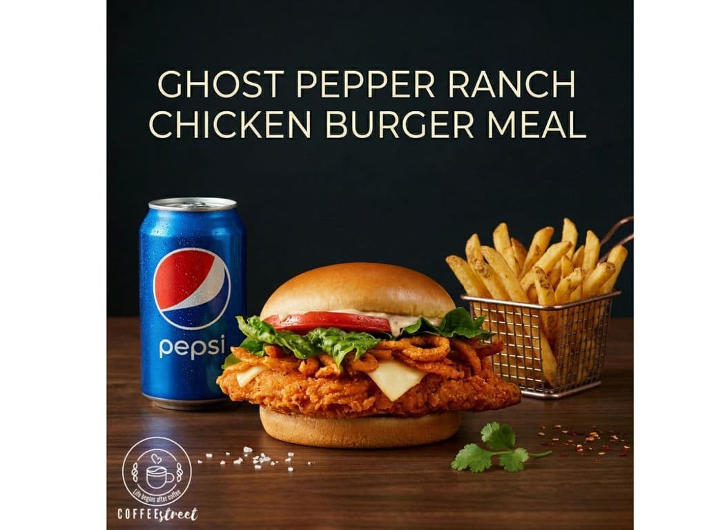 Ghost Pepper Ranch Chicken Burger Meal